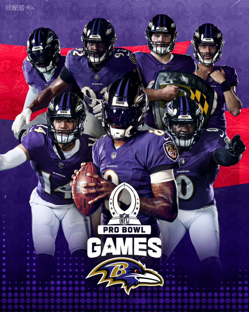 Seven Ravens Named to AFC Pro Bowl Roster