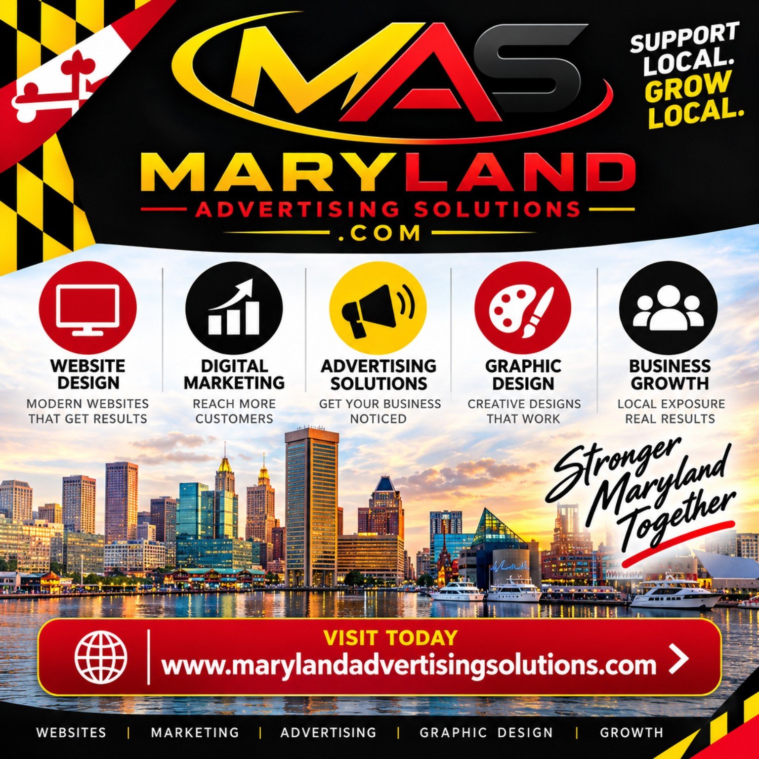 Maryland Advertising Solutions — website design, digital marketing, advertising solutions, graphic design and business growth