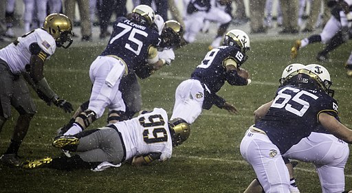 Army-Navy football game action