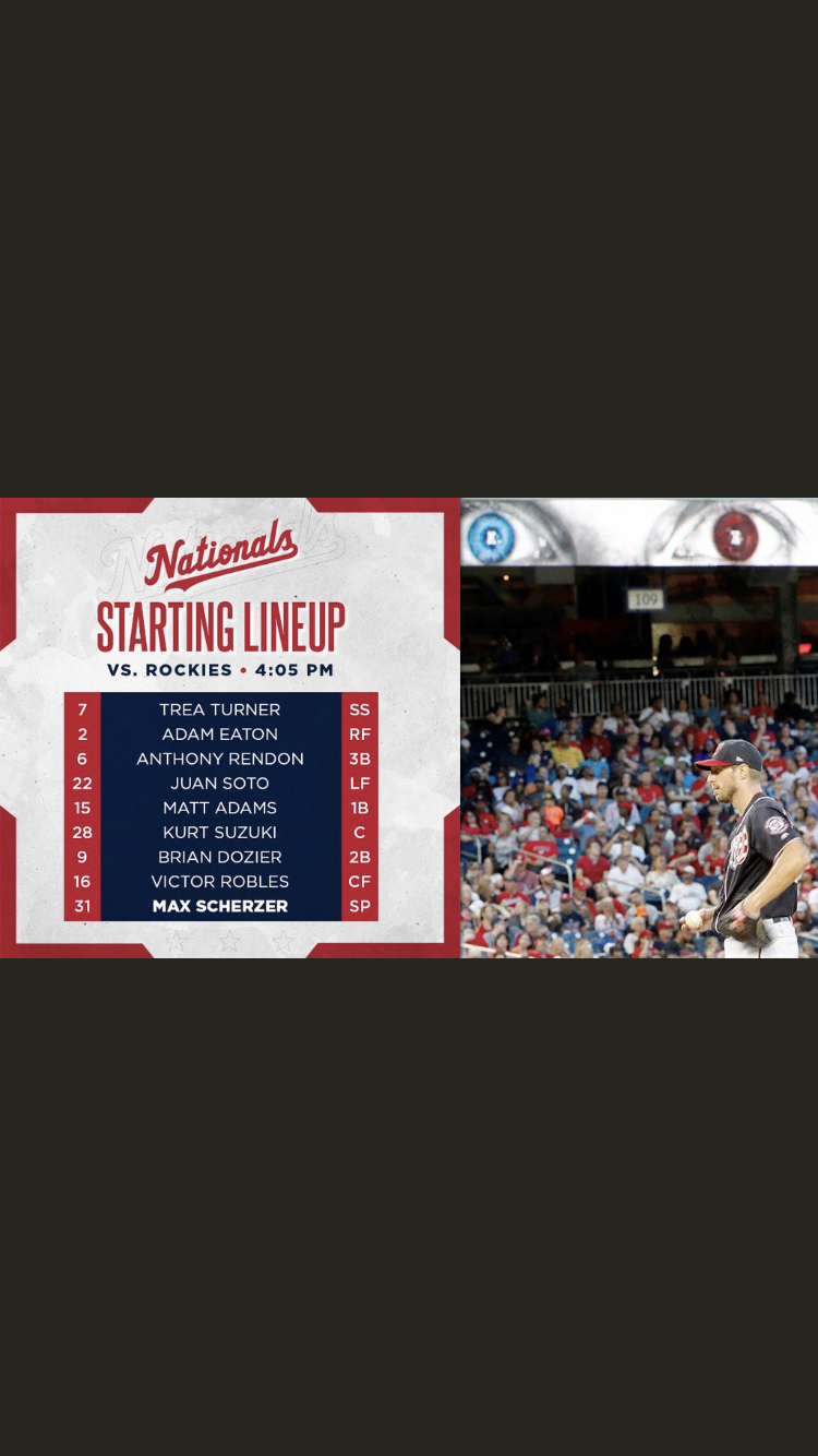 Nationals lineup: 7/25/19