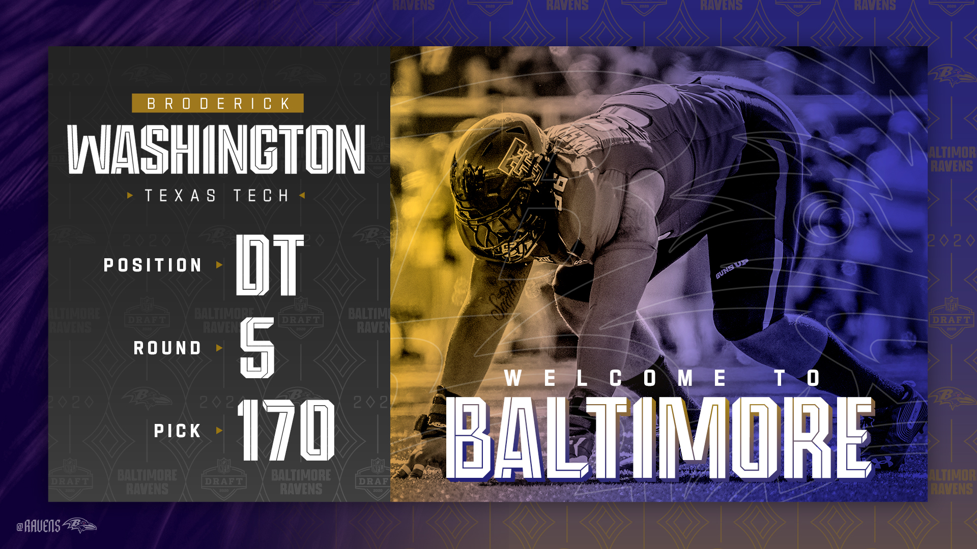 The Ravens sign draft pick Washington, more undrafted rookie free agents