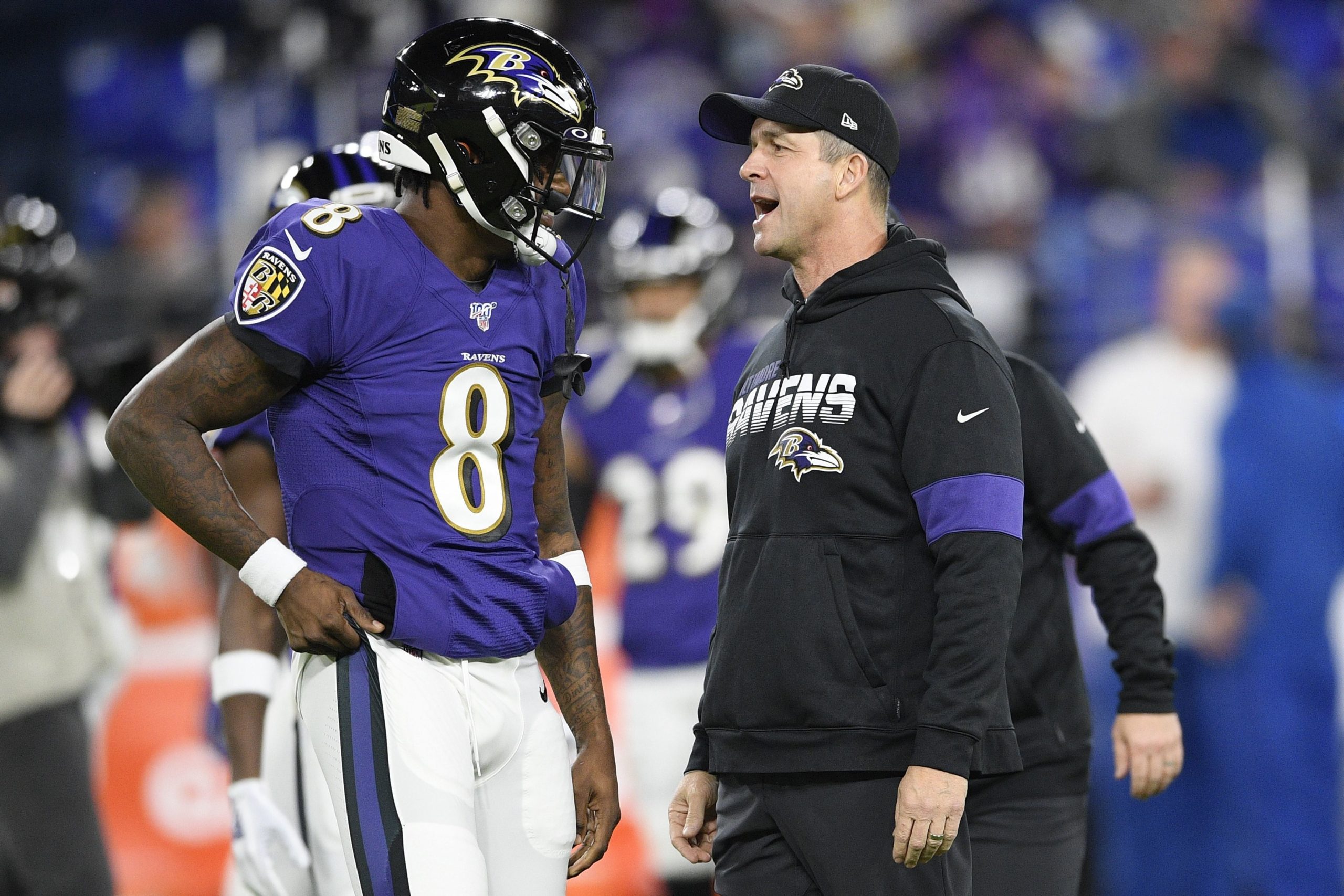 Ravens John Harbaugh disagrees with Lamar Jackson’s comments on playoff loss to Titans