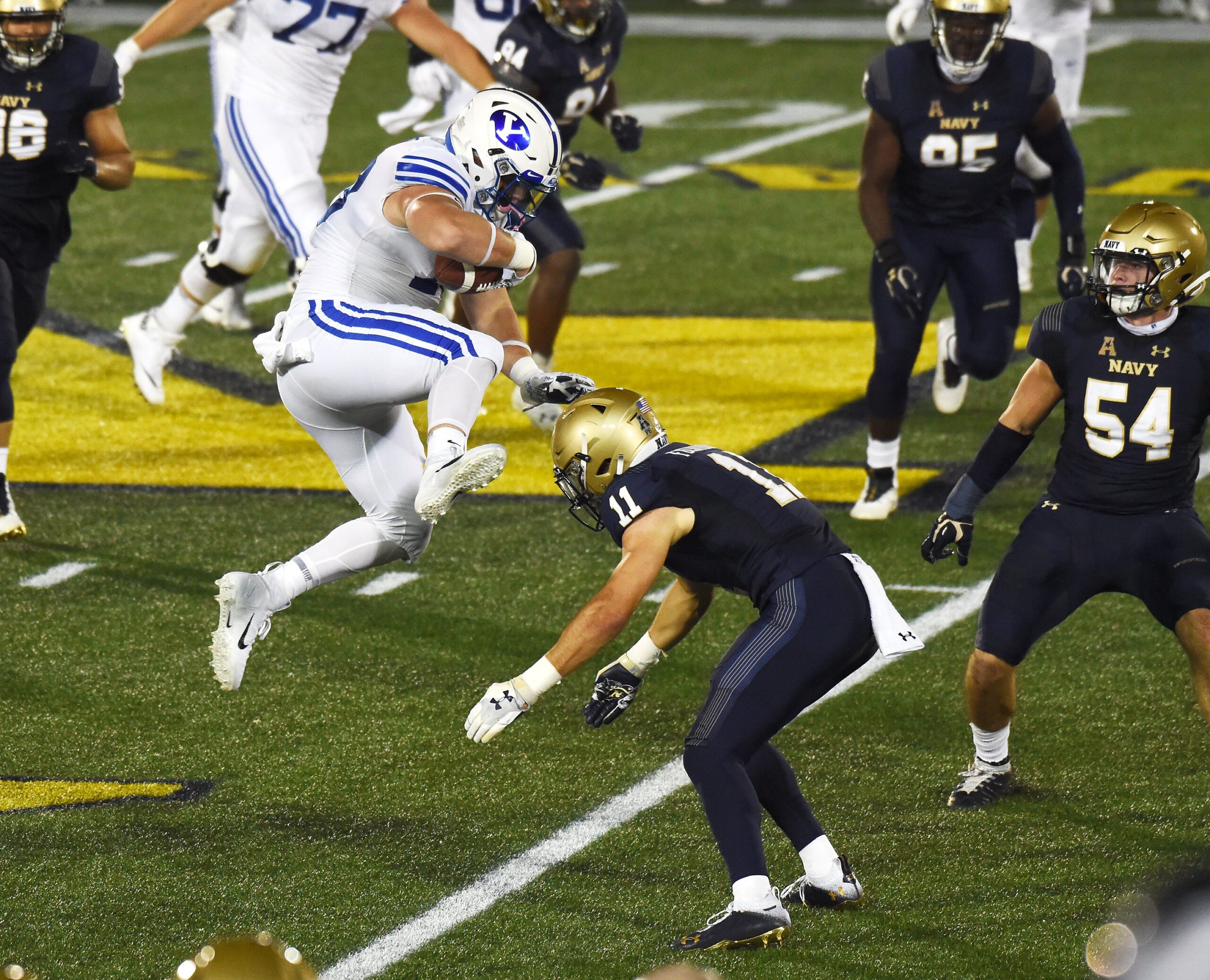 BYU BLOWS OUT NAVY IN A CLINICAL PERFORMANCE 55-3