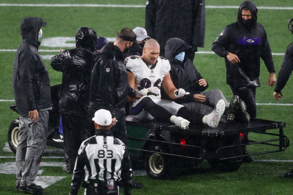 Ravens TE Nick Boyle suffers season ending knee injury