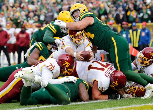 Washington Goes 0-4 In The Red Zone, They Lose 24-10 In Green Bay
