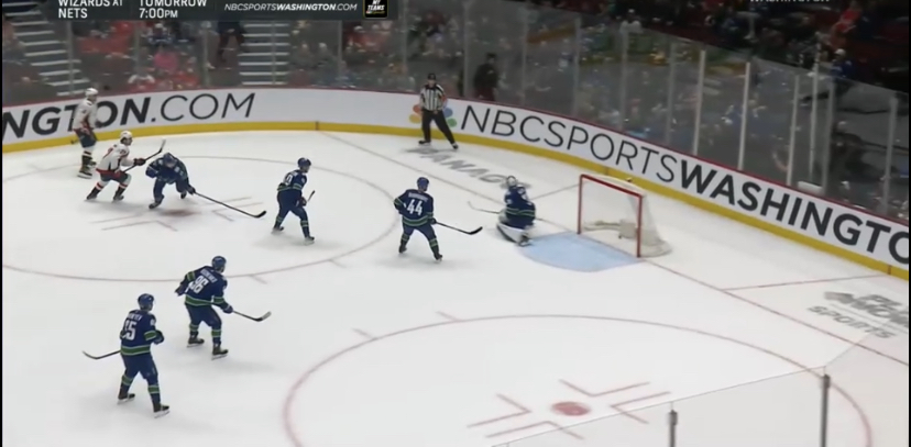 Caps dominate Canucks in a 5-1 victory