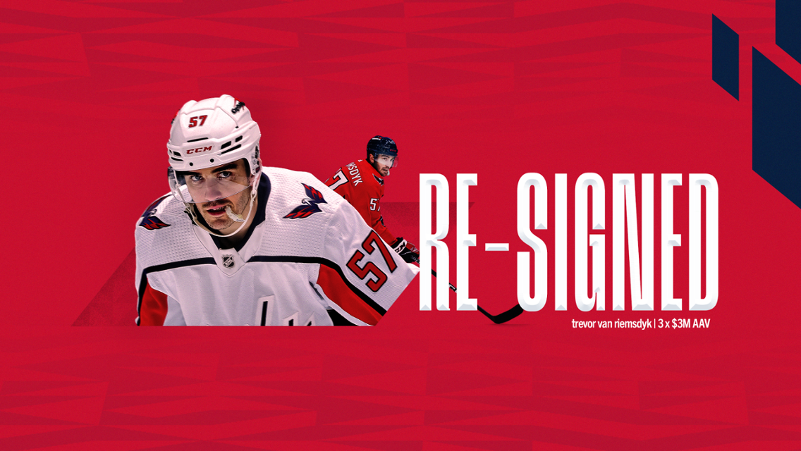 Capitals re-sign Trevor Van Riemsdyk to a three-year extension