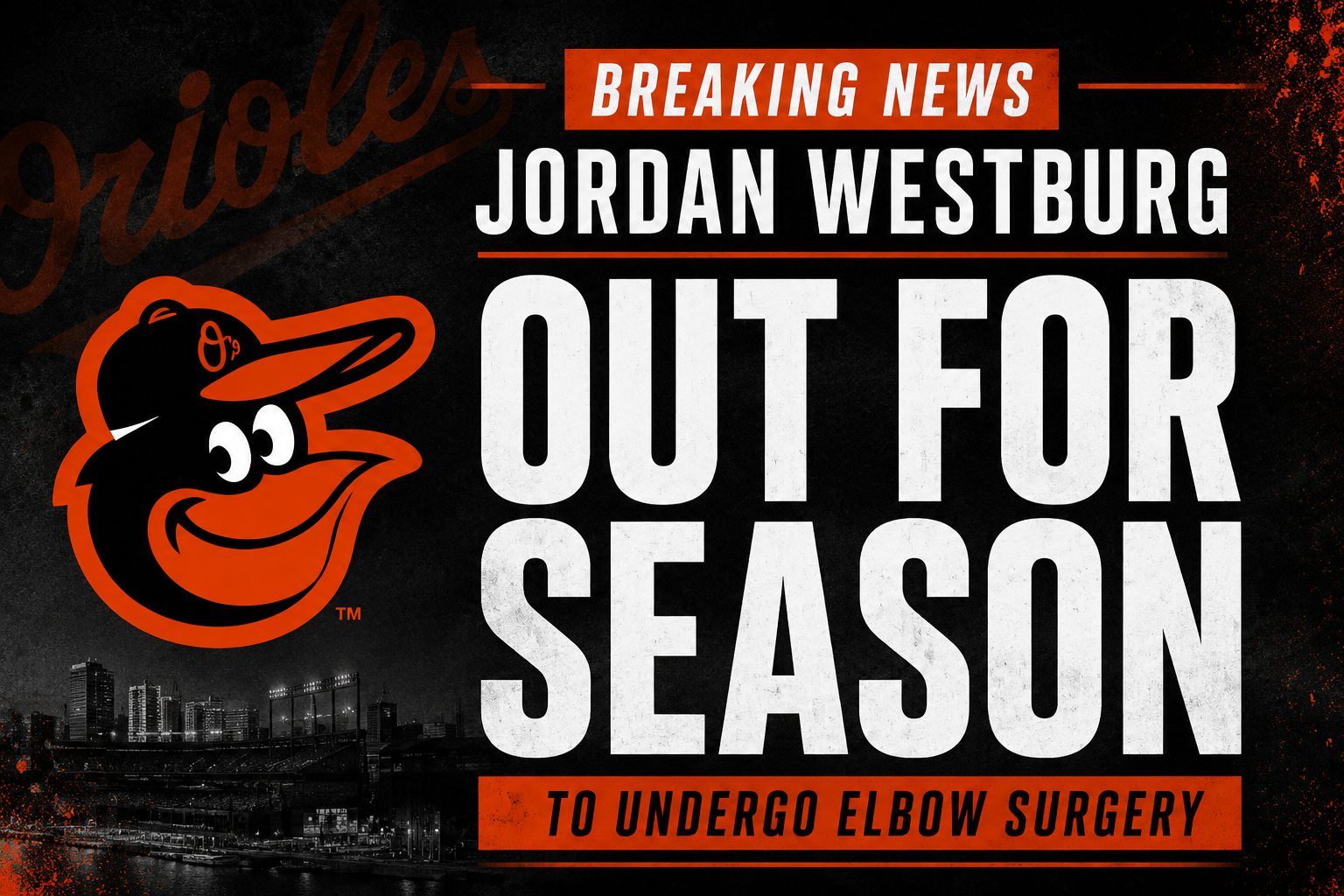 Baltimore Orioles Lose Jordan Westburg for Season Following Elbow Surgery