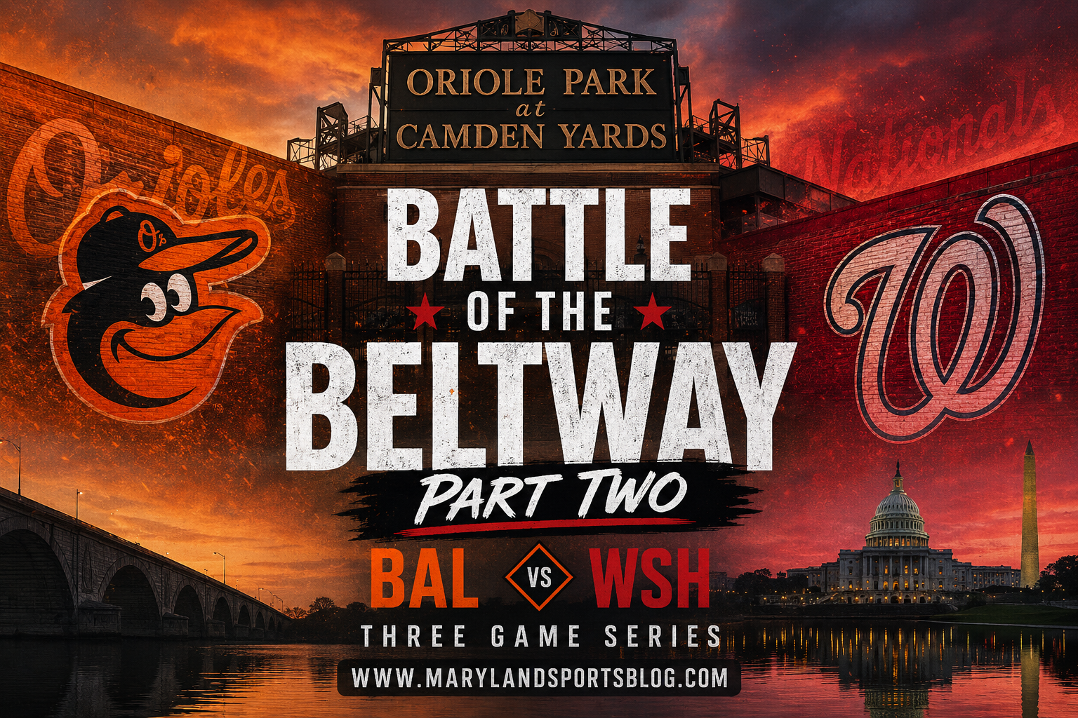 Battle of the Beltway Part II: Orioles Return Home for Crucial Three-Game Series Against the Nationals