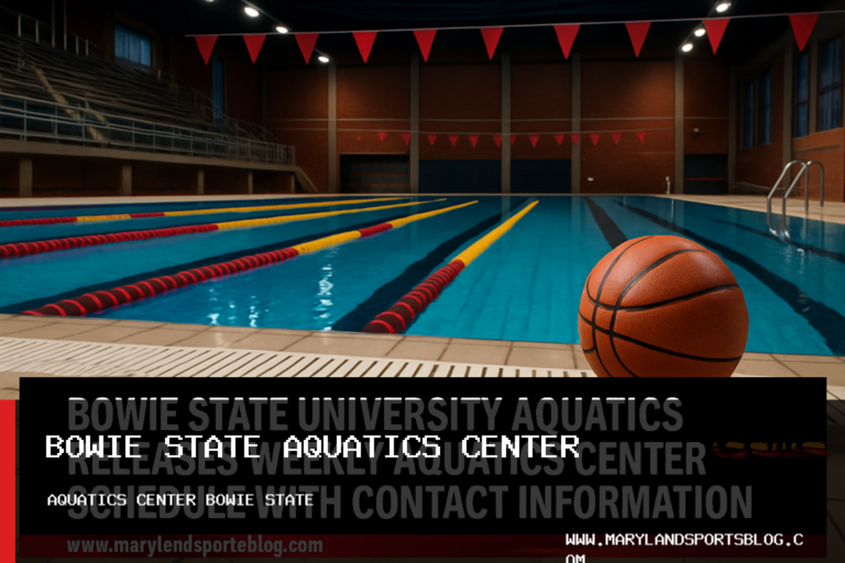 Bowie State University Aquatics Releases Weekly Aquatics Center Schedule with Contact Information featured image