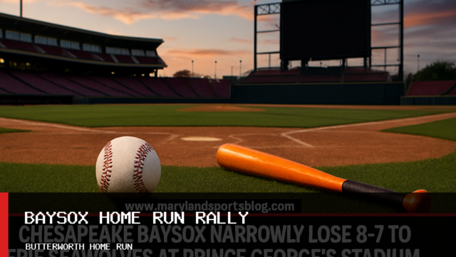 Chesapeake Baysox Narrowly Lose 8-7 to Erie SeaWolves at Prince George’s Stadium