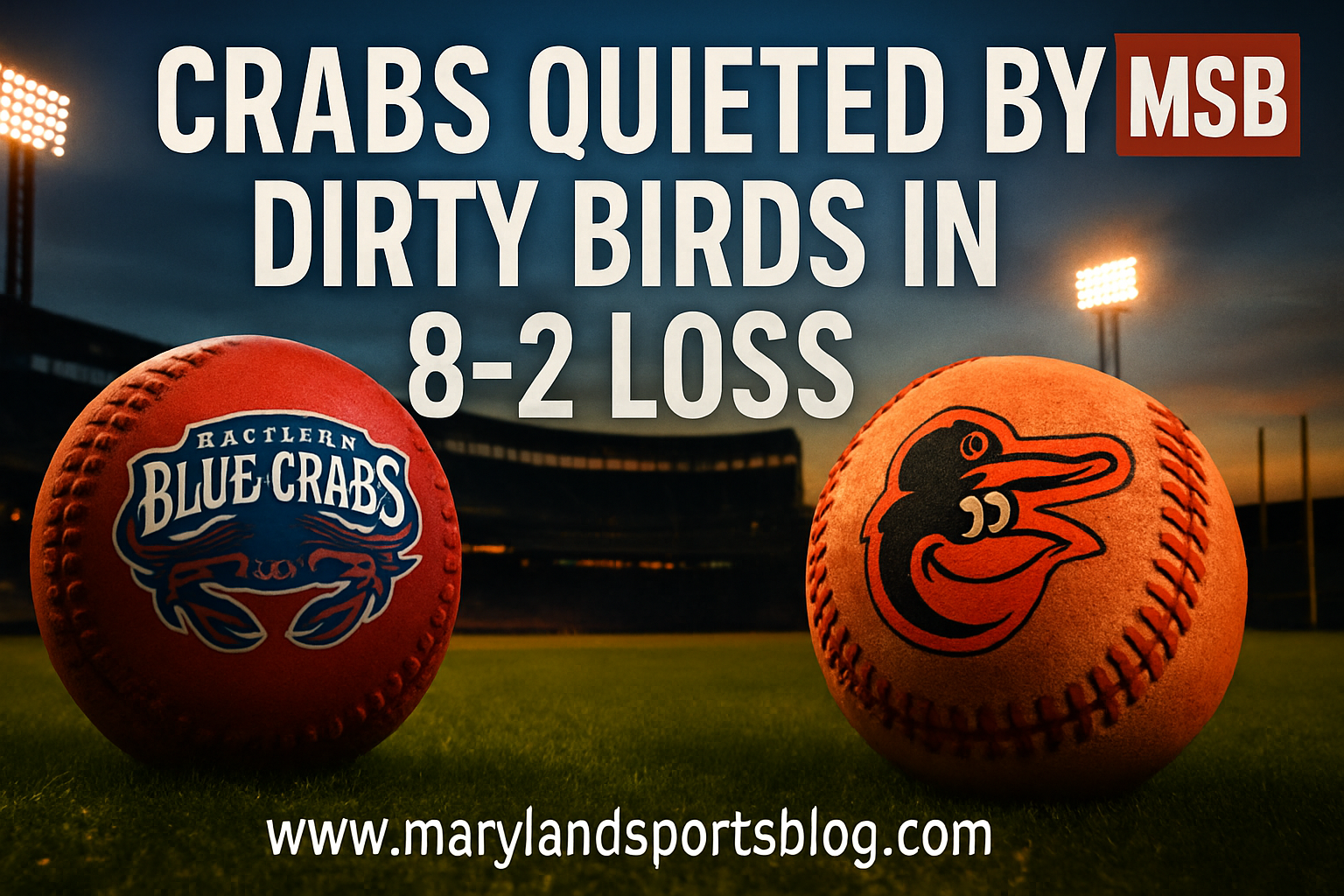 Crabs Quieted by Dirty Birds in 8-2 Loss featured image