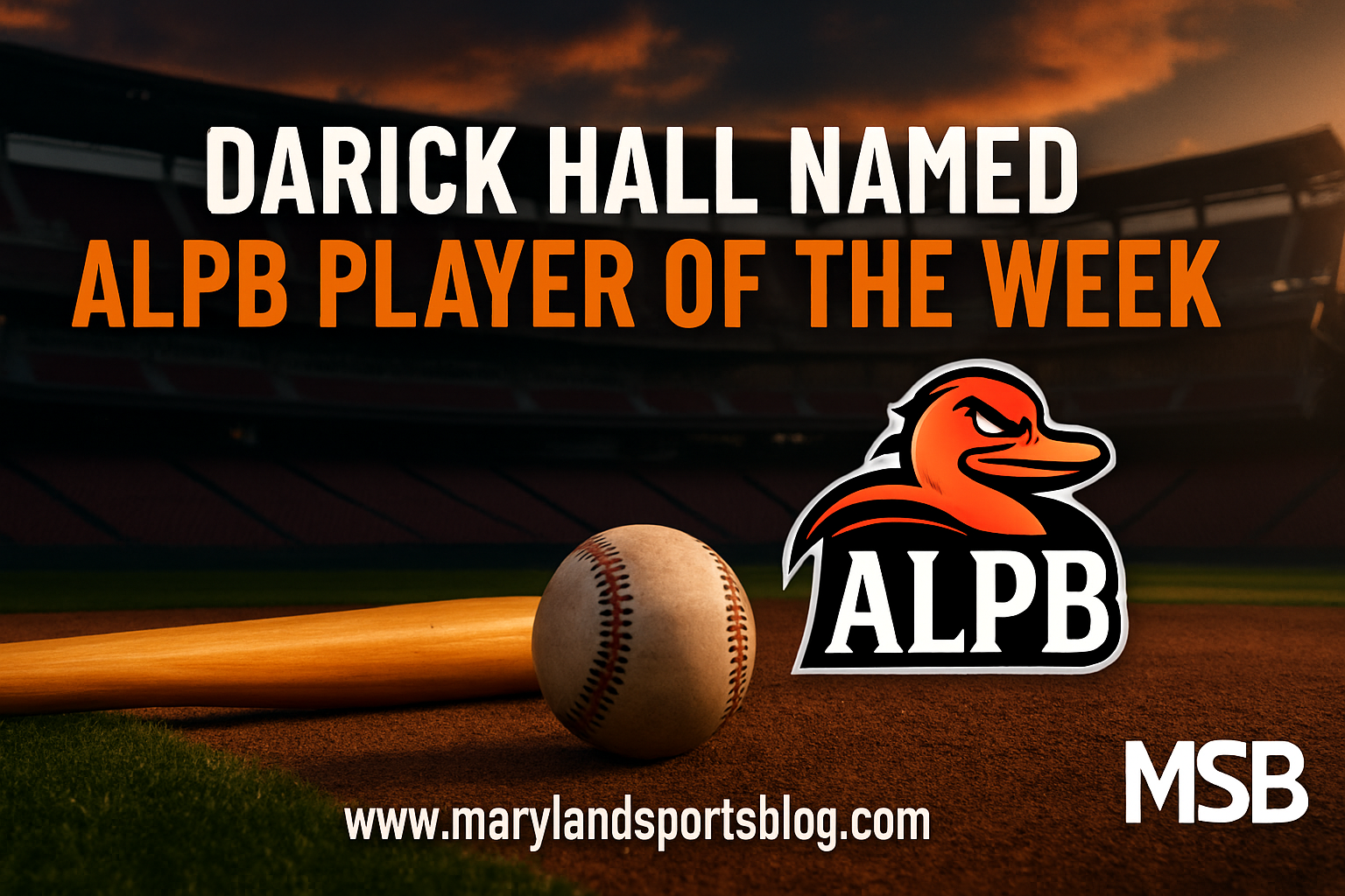 Flying Boxcars Darick Hall Named ALPB Player of the Week