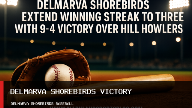 Delmarva Shorebirds Extend Winning Streak to Three with 9-4 Victory Over Hill City Howlers