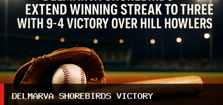 Delmarva Shorebirds Extend Winning Streak to Three with 9-4 Victory Over Hill City Howlers featured image