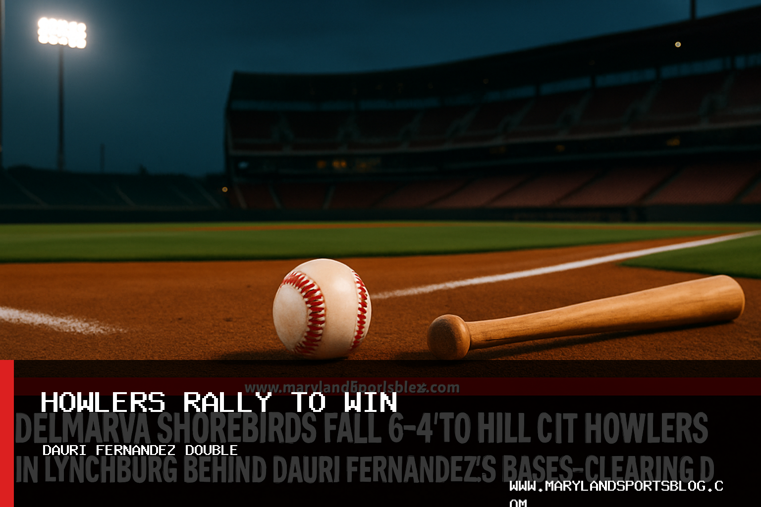 Delmarva Shorebirds Fall 6-4 to Hill City Howlers in Lynchburg Behind Dauri Fernandez's Bases-Clearing Double featured image