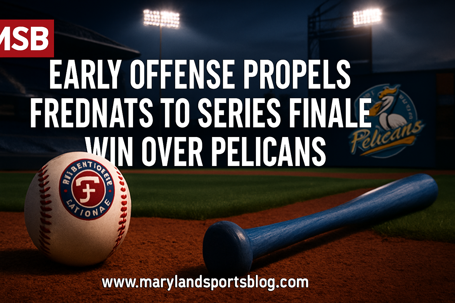 Early Offense Propels FredNats to Series Finale Win Over Pelicans featured image