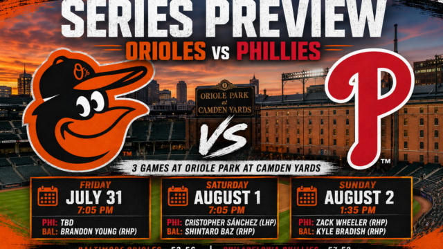 Series Preview: Baltimore Orioles vs. Philadelphia Phillies
