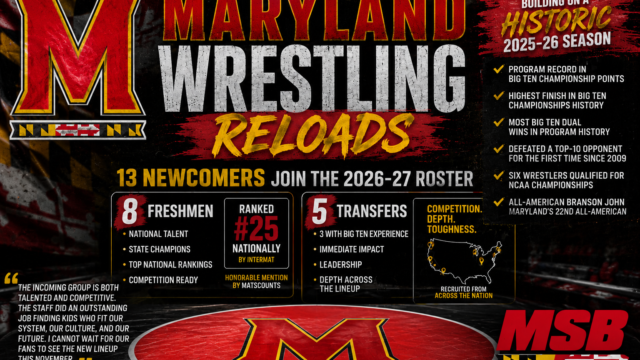 Maryland Wrestling Reloads for 2026-27 with 13 Newcomers, Ranked Recruiting Class