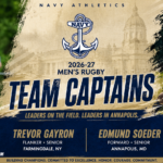Navy Men’s Rugby Names Trevor Gayron, Edmund Soeder Team Captains for 2026-27 Season