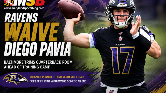 Ravens Waive Quarterback Diego Pavia Ahead of Training Camp