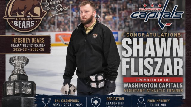 Hershey Bears Head Athletic Trainer Shawn Fliszar Promoted to Washington Capitals Staff