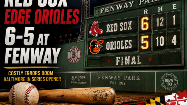 Orioles Drop Heartbreaker to Red Sox, 6-5, After Costly Defensive Mistakes at Fenway
