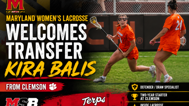Maryland Women’s Lacrosse Adds Experienced Clemson Transfer Kira Balis to Strengthen Defense