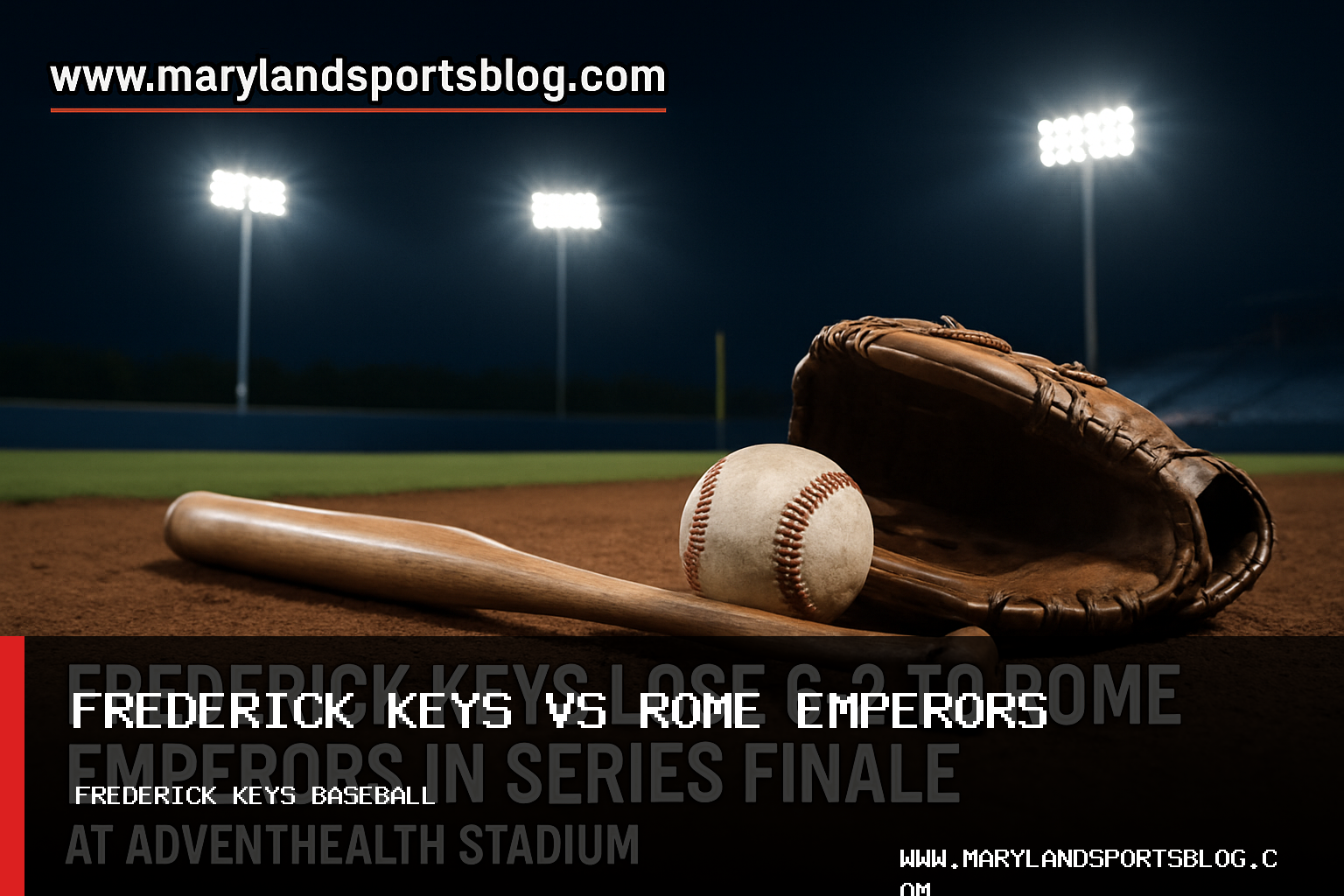 Frederick Keys Lose 6-2 to Rome Emperors in Series Finale at AdventHealth Stadium featured image