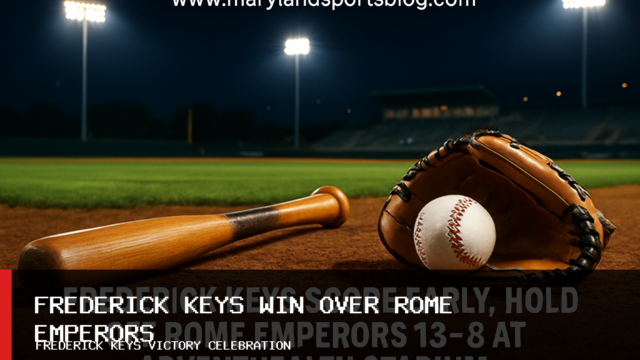 Frederick Keys Score Early, Hold Off Rome Emperors 13-8 at AdventHealth Stadium