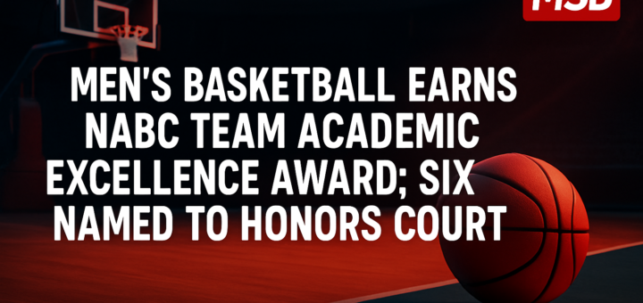 Men's Basketball earns NABC Team Academic Excellence Award; Six named to Honors Court featured image