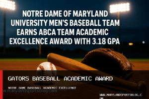 Notre Dame of Maryland University Men's Baseball Team Earns ABCA Team Academic Excellence Award with 3.18 GPA featured image