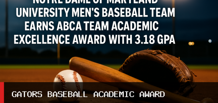 Notre Dame of Maryland University Men's Baseball Team Earns ABCA Team Academic Excellence Award with 3.18 GPA featured image