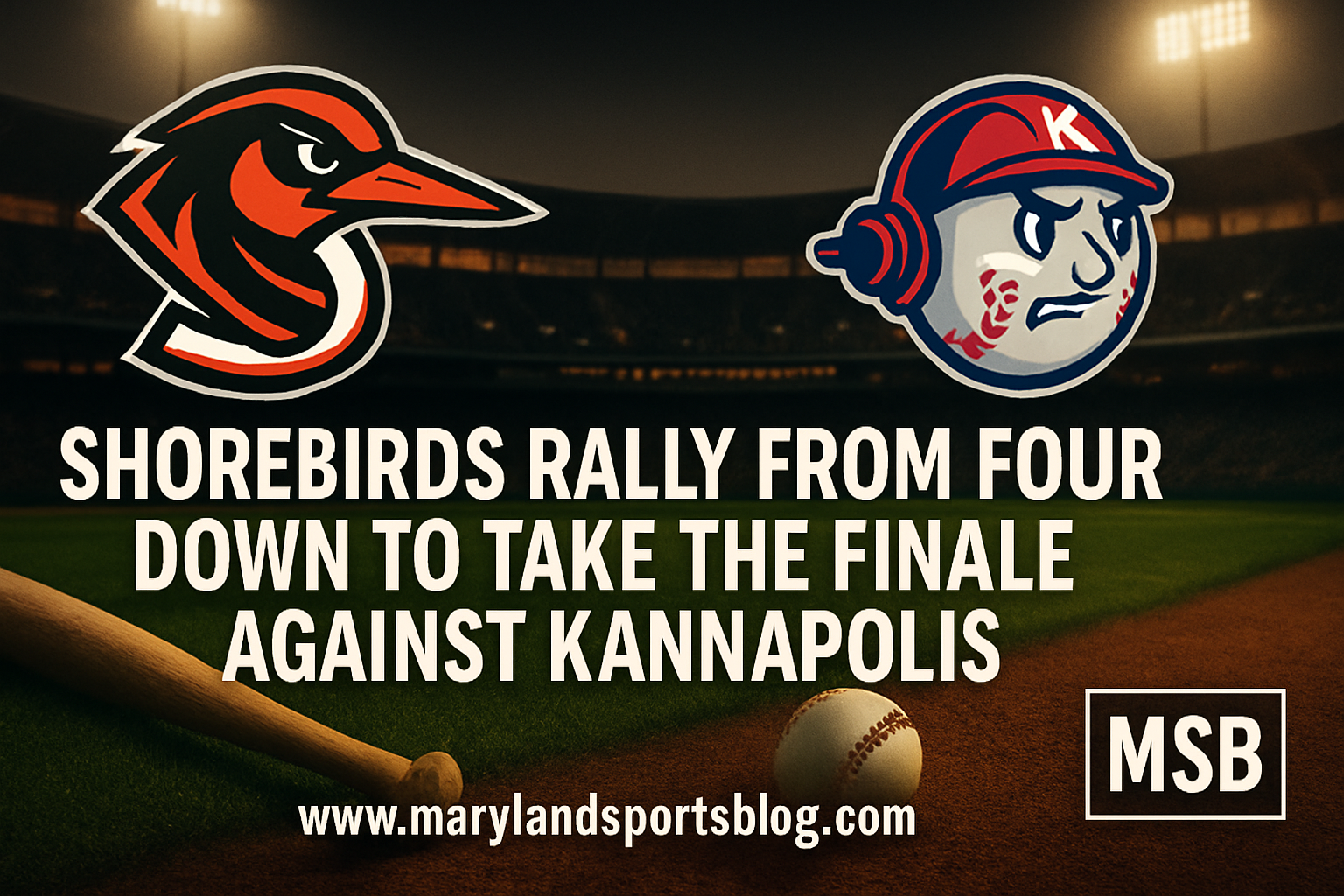 Shorebirds Rally from Four Down to Take the Finale Against Kannapolis featured image