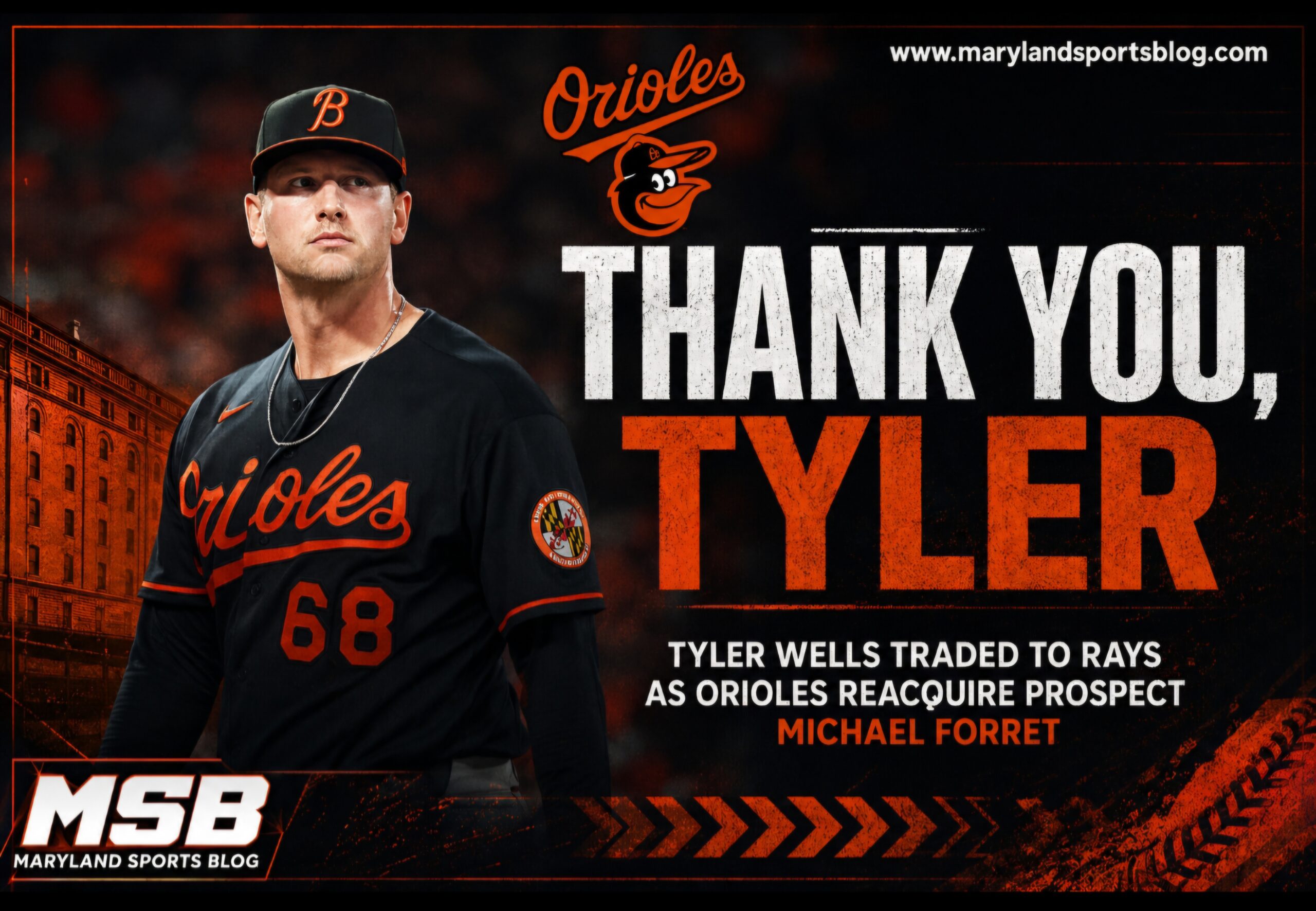 Orioles Reacquire Pitching Prospect Michael Forret in Trade That Sends Tyler Wells to Rays