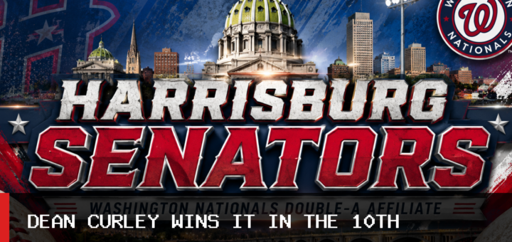 Akron RubberDucks Defeat Harrisburg Senators 8-6 as Dean Curley Hits 10th-Inning Walk-Off Homer featured image
