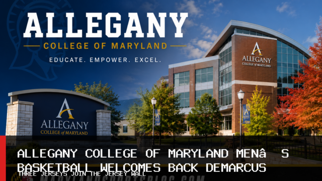 Allegany College of Maryland Men’s Basketball Welcomes Back Demarcus Demonia and Adds Three Jerseys to Jersey Wall