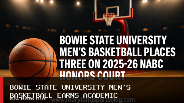 Bowie State men’s basketball places three on 2025-26 NABC Honors Court