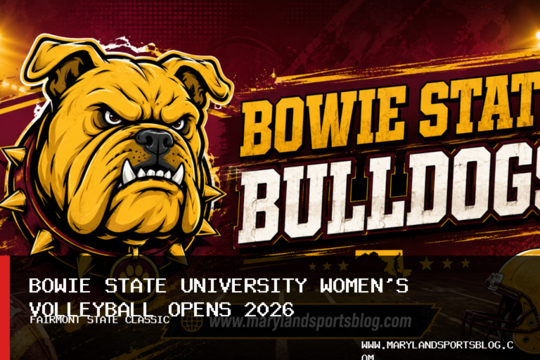 Bowie State University Women's Volleyball Opens 2026 at Four-Match Fairmont State Classic featured image