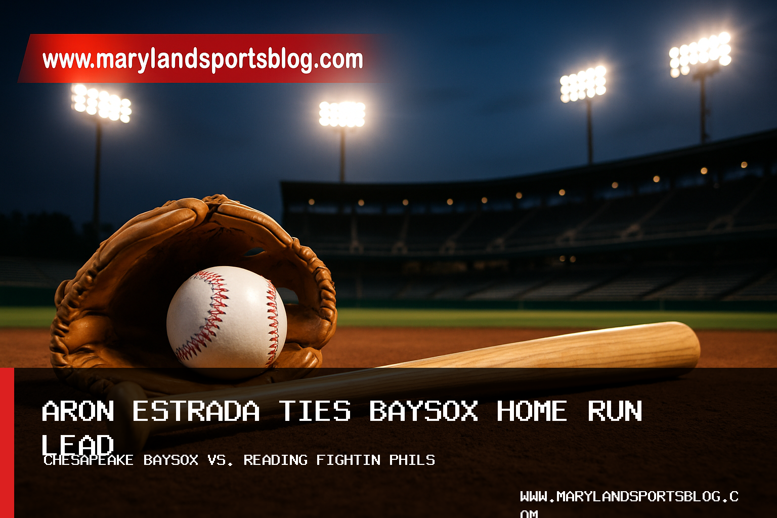 Chesapeake Baysox Baseball Falls 9-5 as Aron Estrada Ties Team Home Run Lead featured image