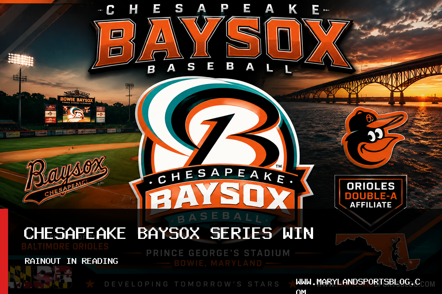 Chesapeake Baysox Baseball Series Finale Against Reading Fightin Phils Canceled by Rain featured image