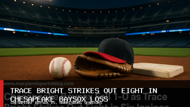 Chesapeake Baysox Fall 1-0 as Trace Bright Strikes Out Eight in Six Innings