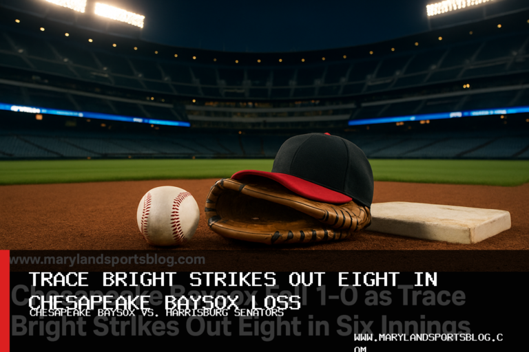 Chesapeake Baysox Fall 1-0 as Trace Bright Strikes Out Eight in Six Innings featured image