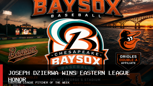 Chesapeake Baysox Joseph Dzierwa Wins Eastern League Pitcher of the Week