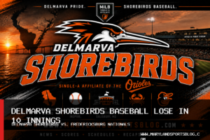 Delmarva Shorebirds Baseball Lose 5-4 to Fredericksburg Nationals in 10 Innings featured image