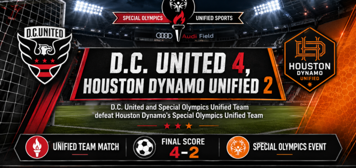 D.C. United and Special Olympics Unified Team Defeat Houston Dynamo’s Special Olympics Unified Team 4-2 featured image