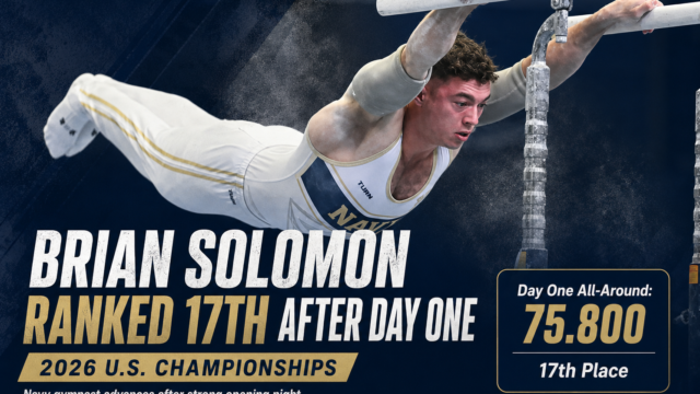 Navy’s Brian Solomon Advances to U.S. Championships Final After Strong Opening Night