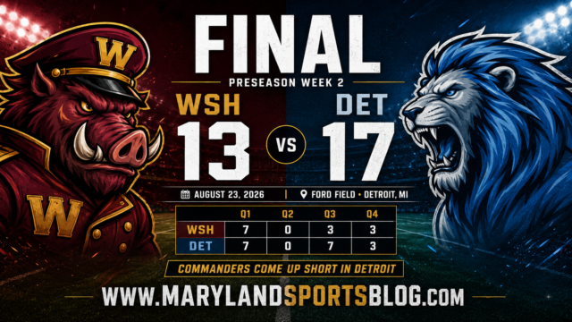Commanders Fall to Lions 17-13 as Defense Flashes, Offense Struggles to Finish Drives