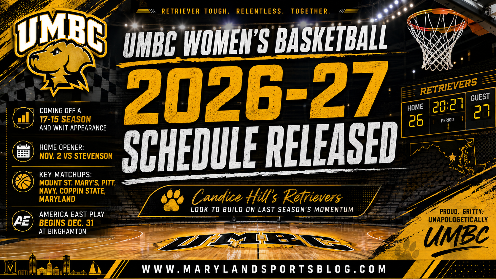 UMBC Women’s Basketball Unveils Full 2026-27 Schedule Following Breakthrough WNIT Season