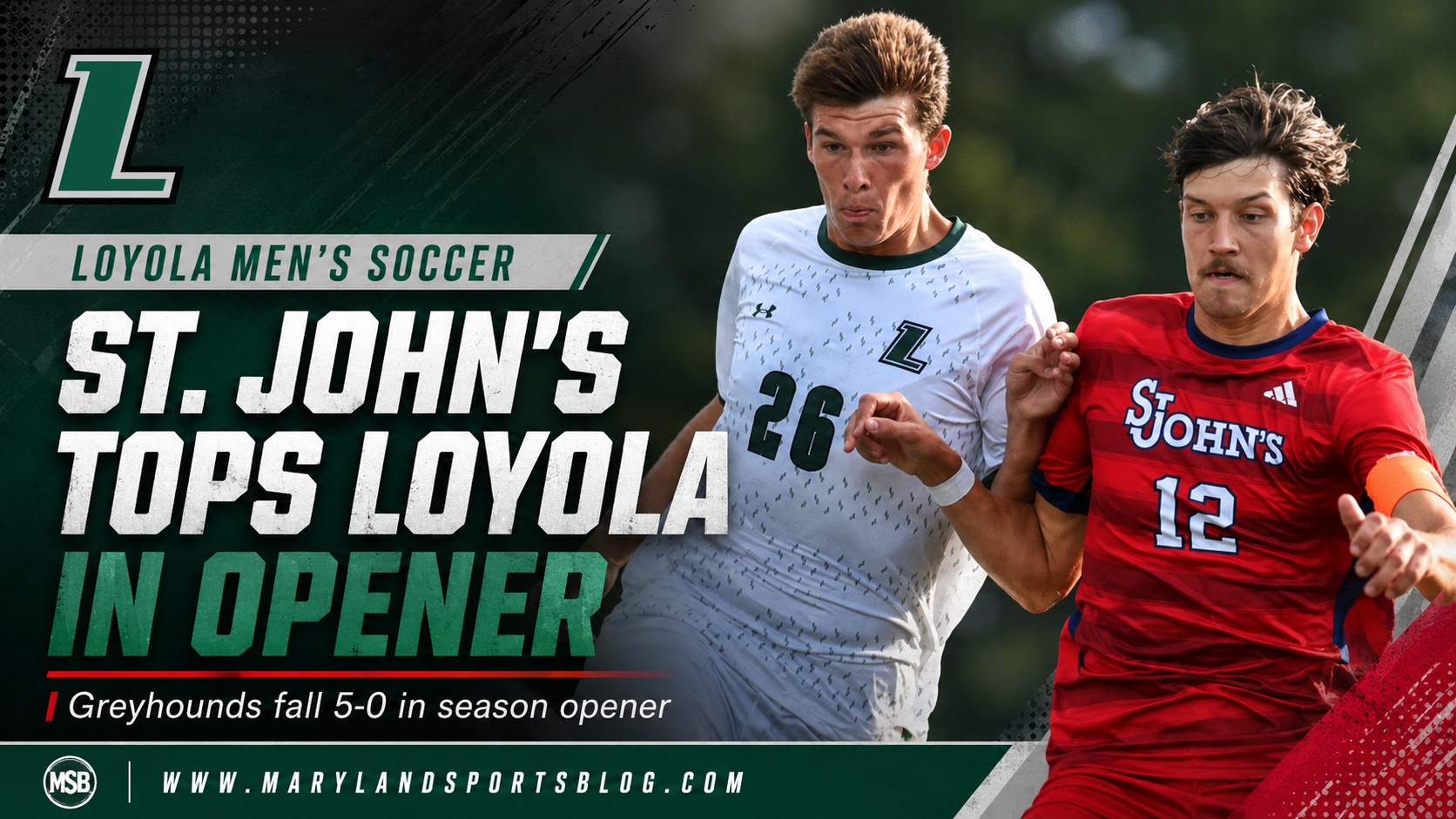 Loyola Men’s Soccer Falls to St. John’s, 5-0, in 2026 Season Opener